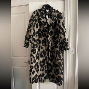 Topshop Leopard Print coat